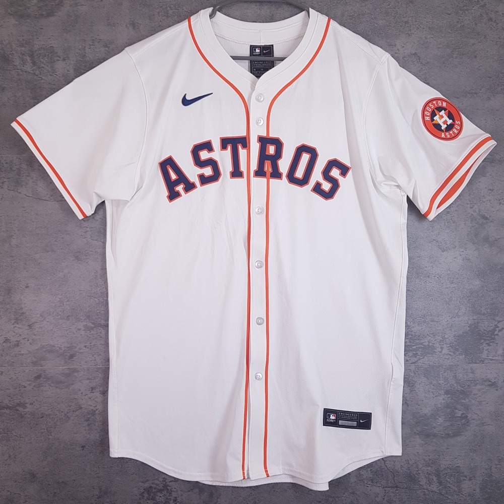 NIKE Authentic Houston Astros Vapor Elite Baseball Jersey Mens 48 XL Home